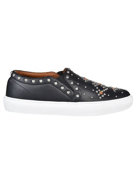 givenchy givenchy studded slip-on sneaker black barcode|Givenchy shoes for women.